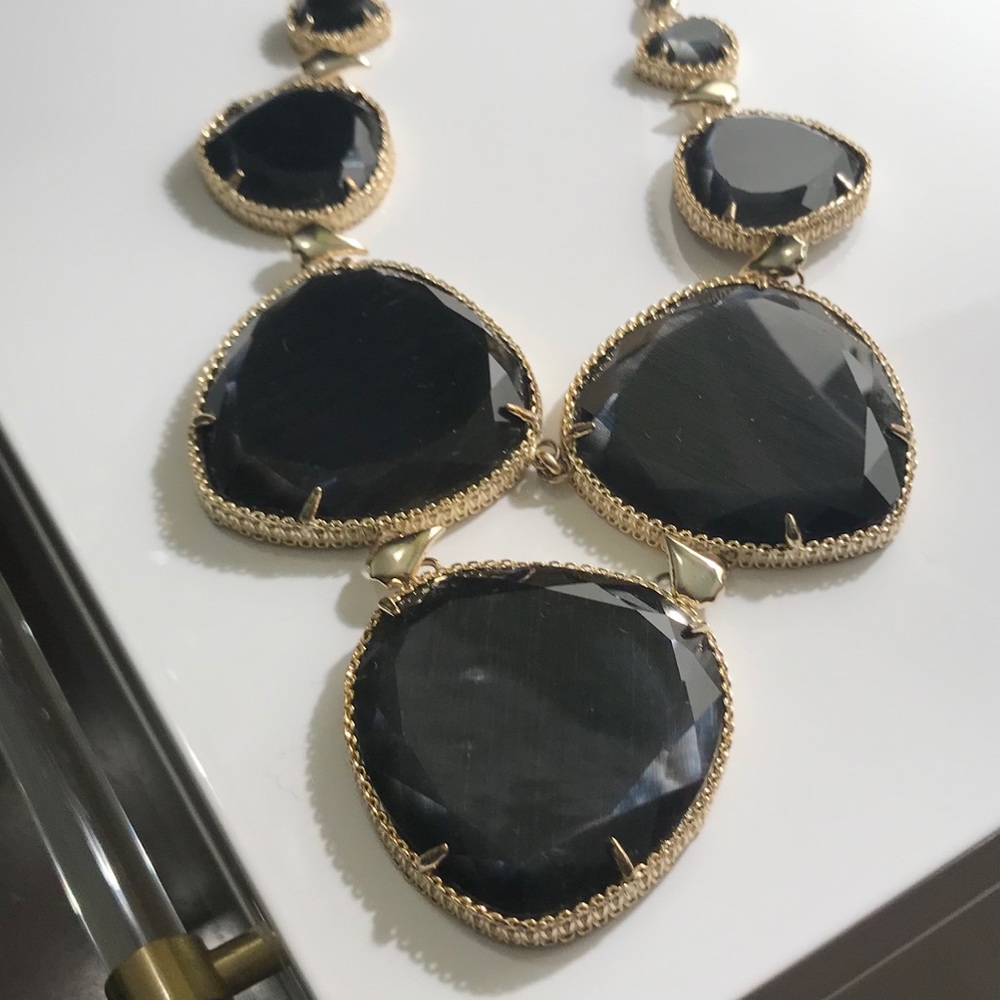 Kendra Scott Black Rebecca Necklace